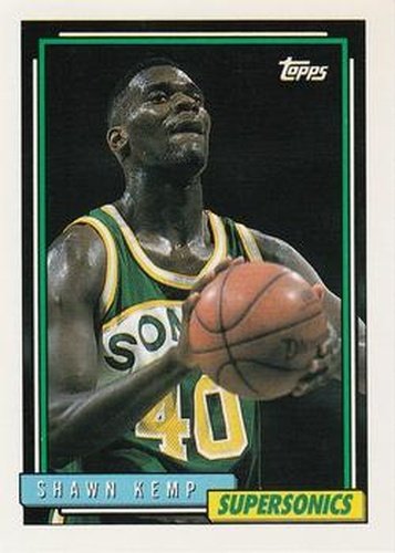 #267 Shawn Kemp - Seattle SuperSonics - 1992-93 Topps Basketball