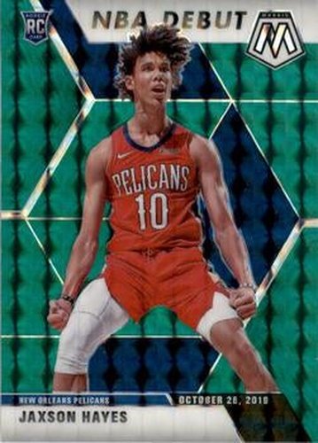 #267 Jaxson Hayes - New Orleans Pelicans - 2019-20 Panini Mosaic - Green Prizm Basketball