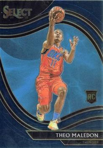 #267 Theo Maledon - Oklahoma City Thunder - 2020-21 Panini Select - Blue Basketball