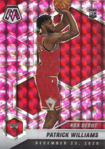 #267 Patrick Williams - Chicago Bulls - 2020-21 Panini Mosaic - Mosaic Camo Pink Basketball