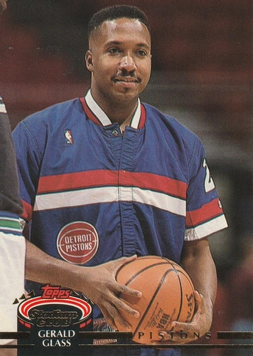 #267 Gerald Glass - Detroit Pistons - 1992-93 Stadium Club Basketball