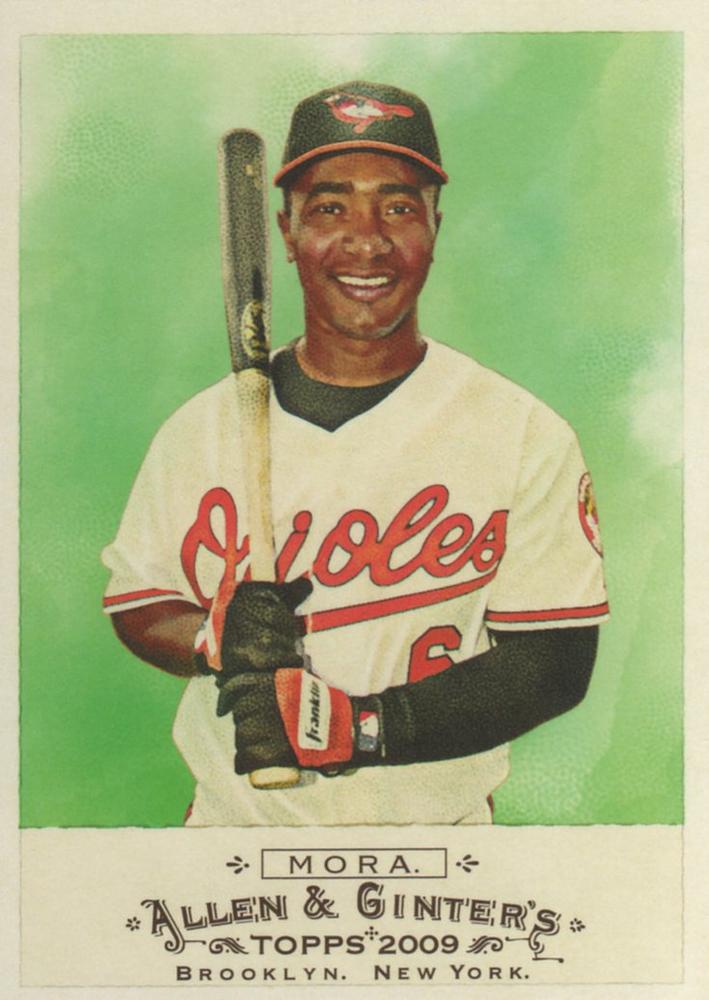 #267 Melvin Mora - Baltimore Orioles - 2009 Topps Allen & Ginter Baseball