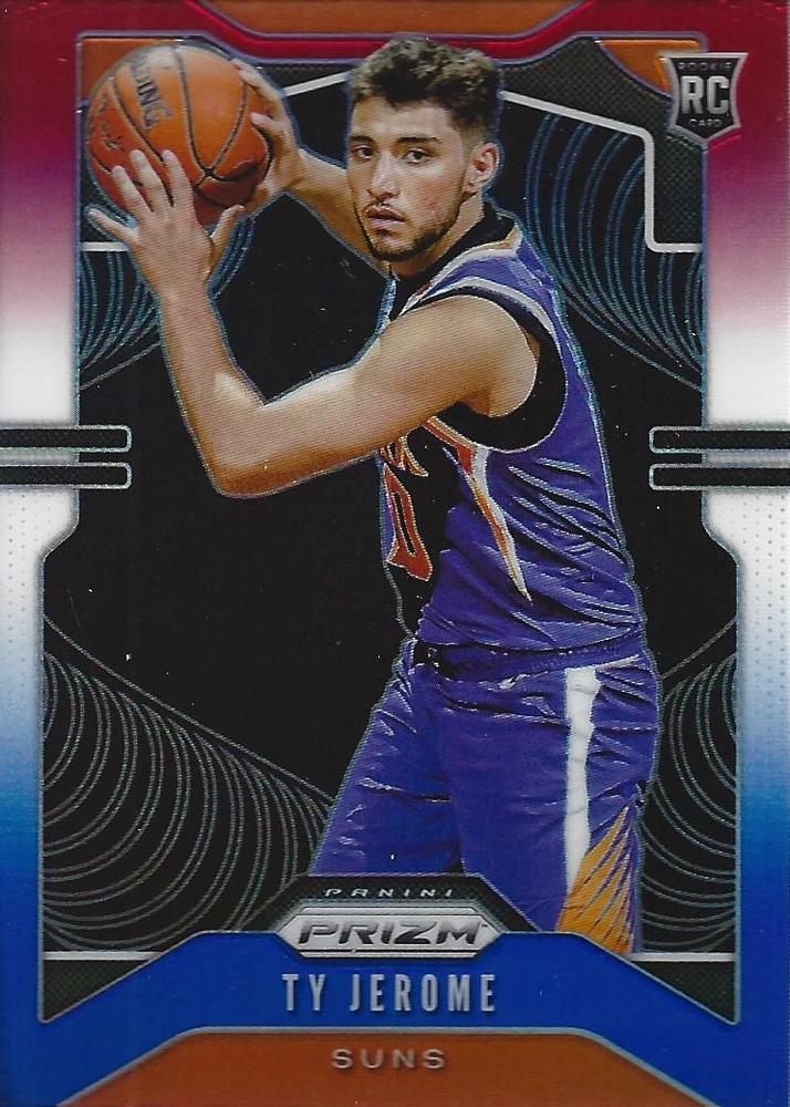 #268 Ty Jerome - Phoenix Suns - 2019-20 Panini Prizm - Prizms Red White and Blue Basketball
