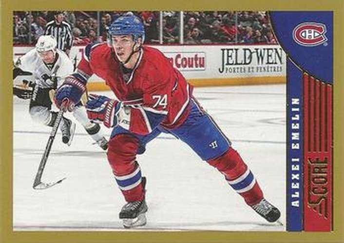 #268 Alexei Emelin - Montreal Canadiens - 2013-14 Score - Gold Hockey