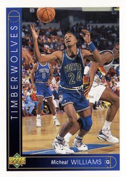 #268 Micheal Williams - Minnesota Timberwolves - 1993-94 Upper Deck Basketball