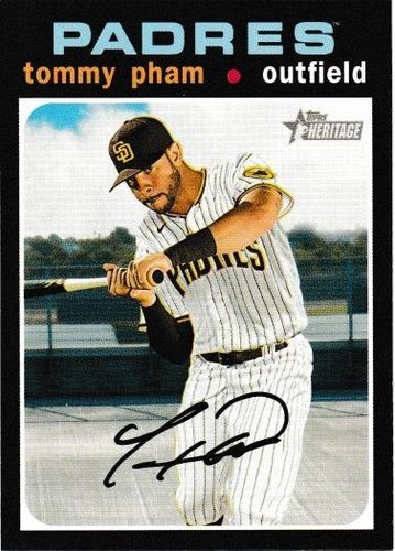 #268 Tommy Pham - San Diego Padres - 2020 Topps Heritage Baseball
