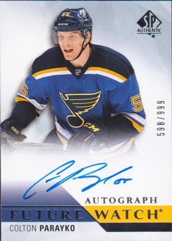 #268 Colton Parayko - St. Louis Blues - 2015-16 SP Authentic Hockey