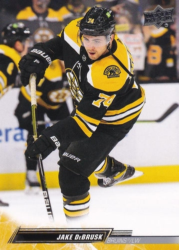 #269 Jake DeBrusk - Boston Bruins - 2022-23 Upper Deck Hockey