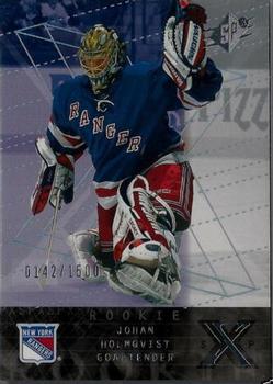 #182 Johan Holmqvist - New York Rangers - 2000-01 SPx Hockey