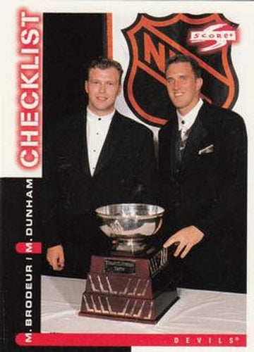 #269 Martin Brodeur / Mike Dunham - New Jersey Devils - 1997-98 Score Hockey