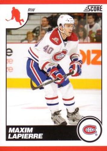 #269 Maxim Lapierre - Montreal Canadiens - 2010-11 Score Hockey