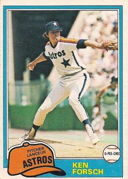 #269 Ken Forsch - Houston Astros - 1981 O-Pee-Chee - Gray Back Baseball