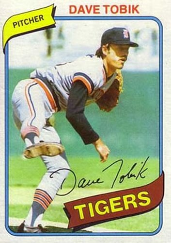 #269 Dave Tobik - Detroit Tigers - 1980 Topps Baseball