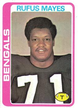 #269 Rufus Mayes - Cincinnati Bengals - 1978 Topps Football