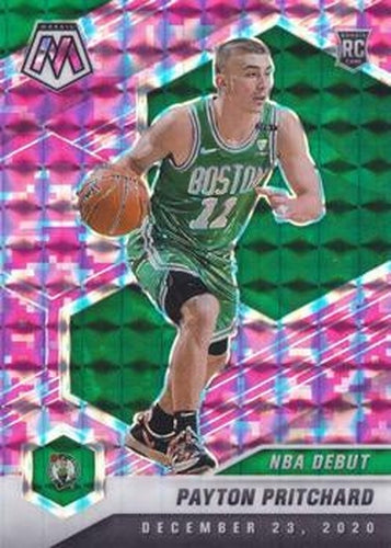 #269 Payton Pritchard - Boston Celtics - 2020-21 Panini Mosaic - Mosaic Camo Pink Basketball
