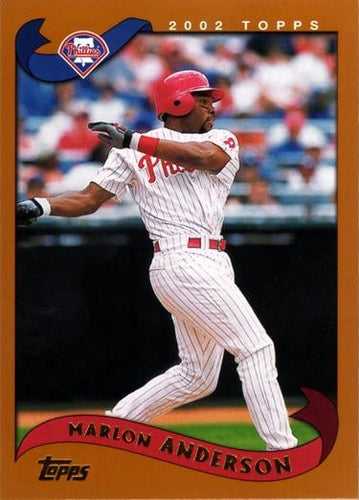 #269 Marlon Anderson - Philadelphia Phillies - 2002 Topps Baseball