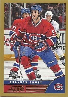 #269 Brandon Prust - Montreal Canadiens - 2013-14 Score - Gold Hockey