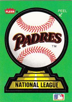 #26 San Diego Padres - San Diego Padres - 1988 Fleer - Team Stickers Baseball