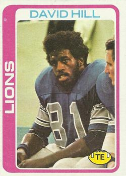 #26 David Hill - Detroit Lions - 1978 Topps Football