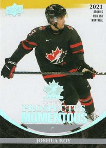 #PM-26 Joshua Roy - Canada - 2023 Upper Deck Team Canada Juniors - Prospectus Momentous Hockey