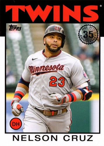 #86B-26 Nelson Cruz - Minnesota Twins - 2021 Topps Update - 1986 Topps Baseball 35th Anniversary Baseball