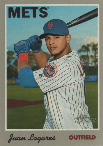 #26 Juan Lagares - New York Mets - 2019 Topps Heritage Baseball