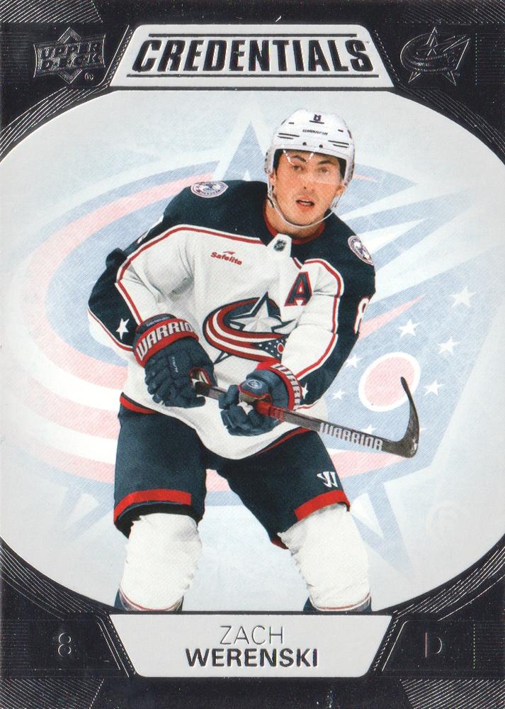 #26 Zach Werenski - Columbus Blue Jackets - 2022-23 Upper Deck Credentials Hockey
