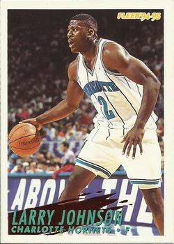 #26 Larry Johnson - Charlotte Hornets - 1994-95 Fleer Basketball
