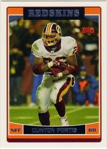 #26 Clinton Portis - Washington Redskins - 2006 Topps Football