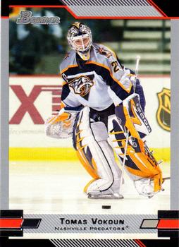 #26 Tomas Vokoun - Nashville Predators - 2003-04 Bowman Draft Picks and Prospects Hockey
