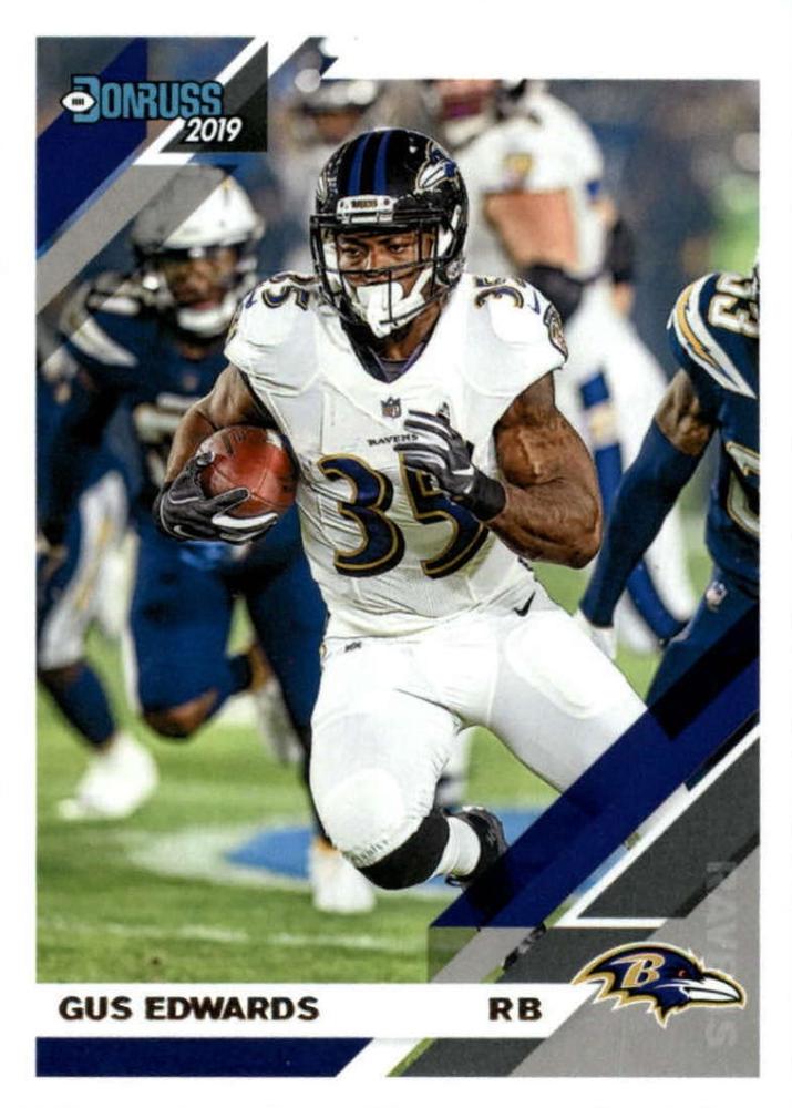 #26 Gus Edwards - Baltimore Ravens - 2019 Donruss Football