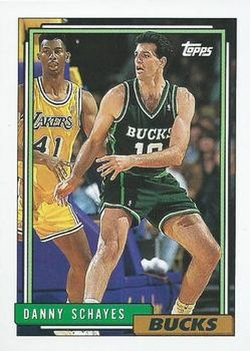 #26 Danny Schayes - Milwaukee Bucks - 1992-93 Topps Basketball