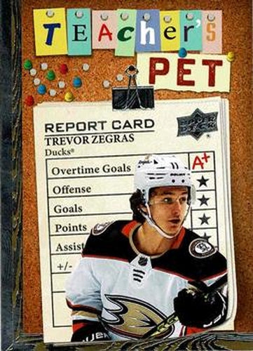 #TP-26 Trevor Zegras - Anaheim Ducks - 2023-24 Upper Deck - Teacher's Pet Hockey