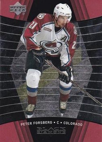 #26 Peter Forsberg - Colorado Avalanche - 1999-00 Upper Deck Black Diamond Hockey