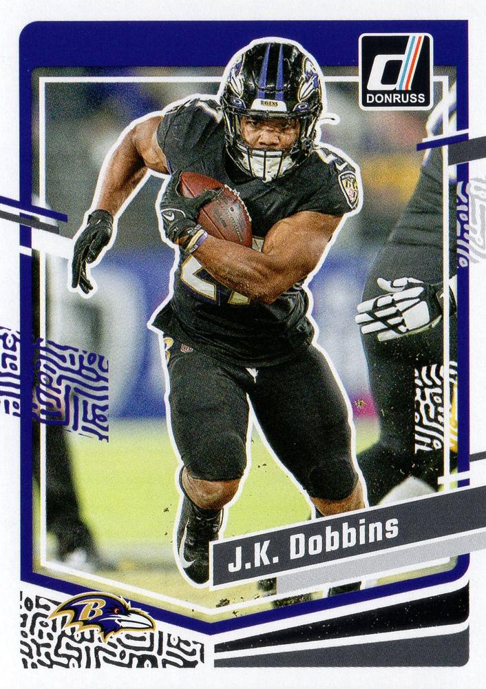 #26 J.K. Dobbins - Baltimore Ravens - 2023 Donruss Football