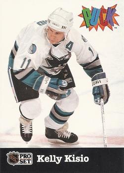 #26 Kelly Kisio - San Jose Sharks - 1991-92 Pro Set PUCK Hockey