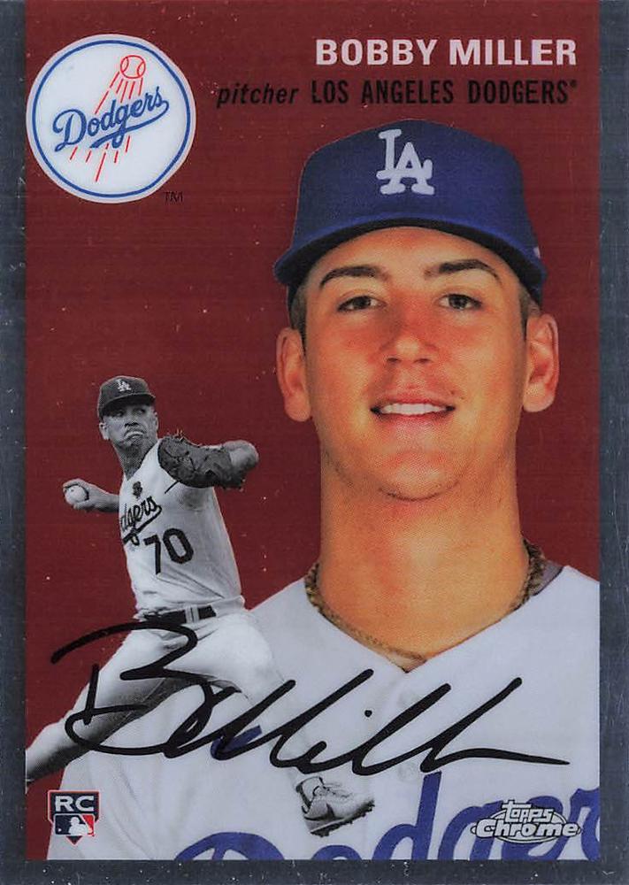 #26 Bobby Miller - Los Angeles Dodgers - 2023 Topps Chrome Platinum Anniversary Baseball