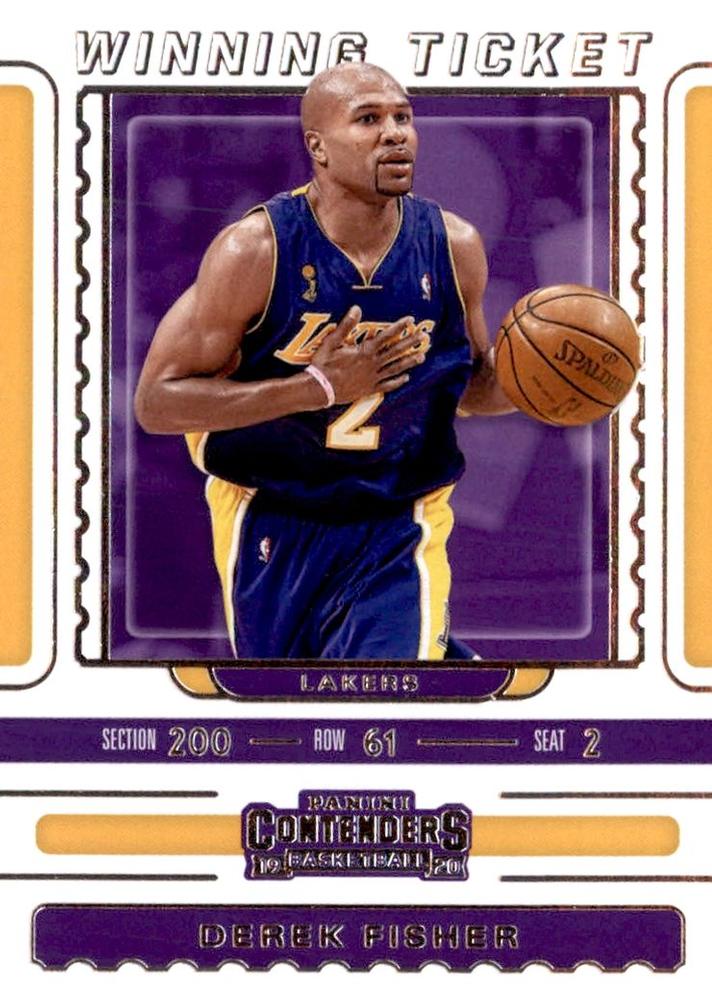 #26 Derek Fisher - Los Angeles Lakers - 2019-20 Panini Contenders - Winning Ticket Basketball