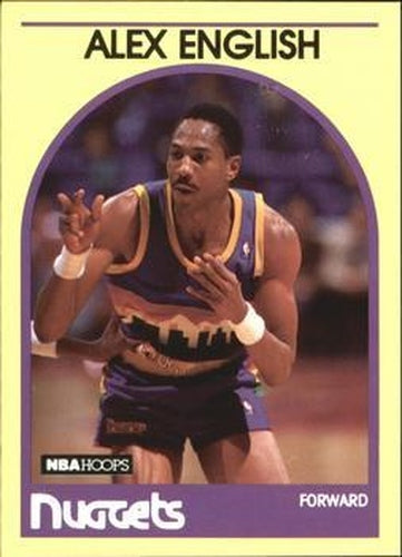 #26 Alex English - Denver Nuggets - 1989-90 Hoops Superstars Basketball