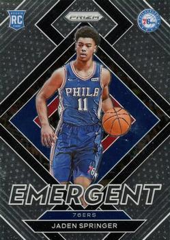 #26 Jaden Springer - Philadelphia 76ers - 2021-22 Panini Prizm - Emergent Basketball