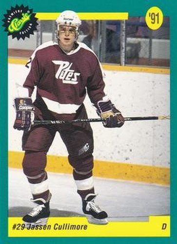 #26 Jassen Cullimore - Vancouver Canucks - 1991 Classic Draft Picks Hockey