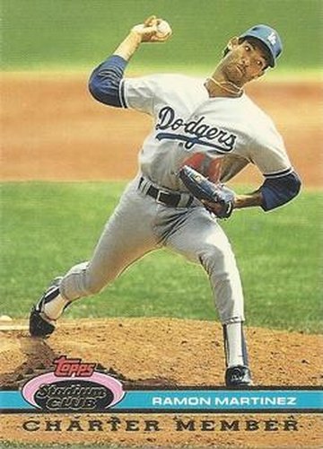 #NNO26a Ramon Martinez - Los Angeles Dodgers - 1991 Stadium Club Charter Member