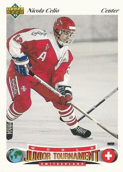 #26 Nicola Celio - Switzerland - 1991-92 Upper Deck Czech World Juniors Hockey