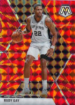 #26 Rudy Gay - San Antonio Spurs - 2019-20 Panini Mosaic - Reactive Orange Basketball