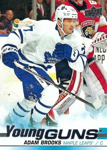 #526 Adam Brooks - Toronto Maple Leafs - 2019-20 Upper Deck Hockey