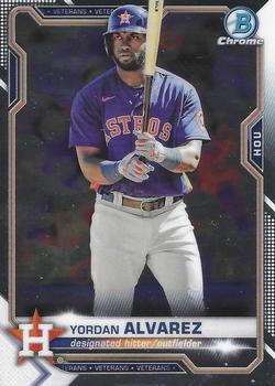 #26 Yordan Alvarez - Houston Astros - 2021 Bowman Chrome Baseball