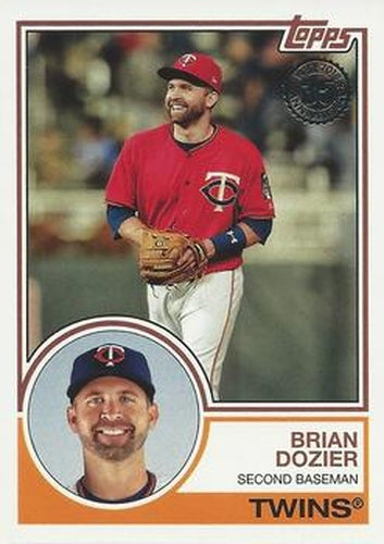 #83-26 Brian Dozier - Minnesota Twins - 2018 Topps - 1983 Topps Baseball 35th Anniversary Baseball