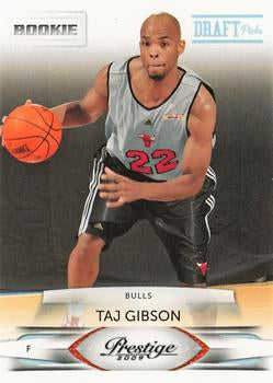 #176 Taj Gibson - Chicago Bulls - 2009-10 Panini Prestige - Draft Picks Light Blue Basketball