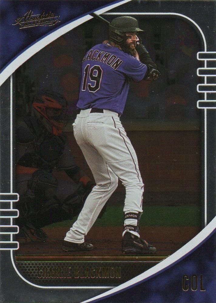 #26 Charlie Blackmon - Colorado Rockies - 2021 Panini Absolute Baseball