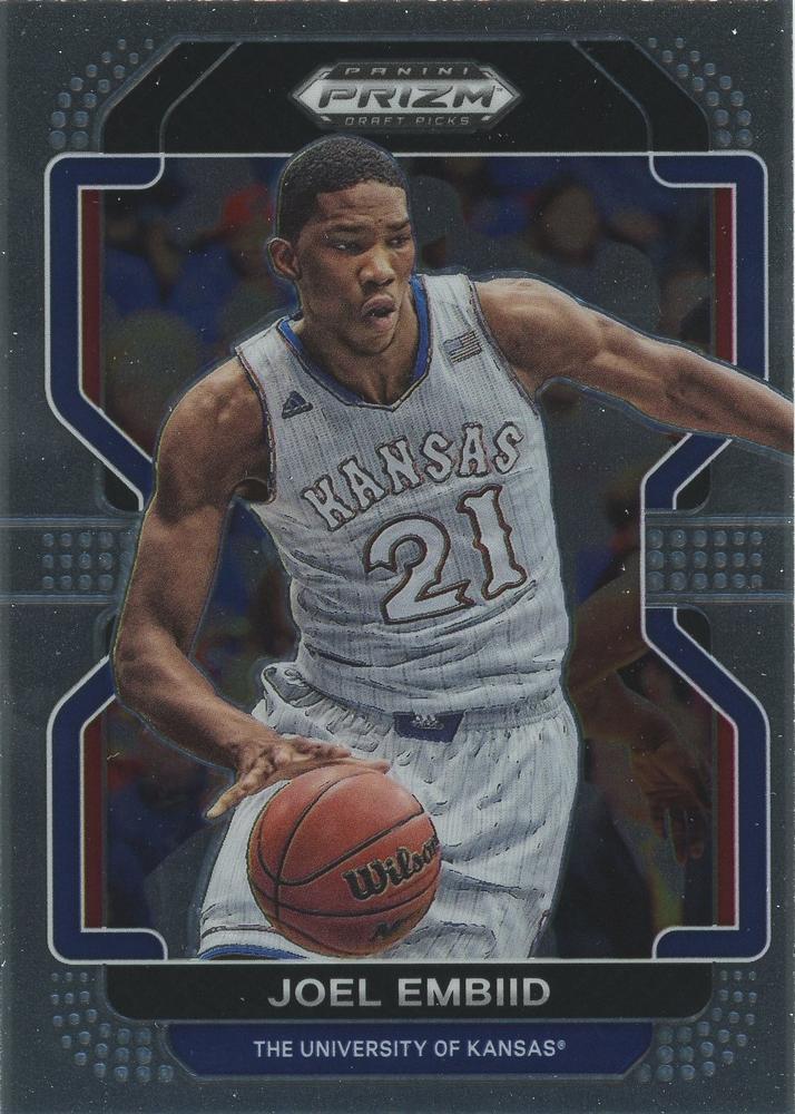 #26 Joel Embiid - Kansas Jayhawks - 2022 Panini Prizm Draft Picks Basketball